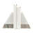 Jacia Stone Marble Bookends - Modern Geometric Decorative Accent with Heavyweight Pyramid Design, Elegant Home Decor