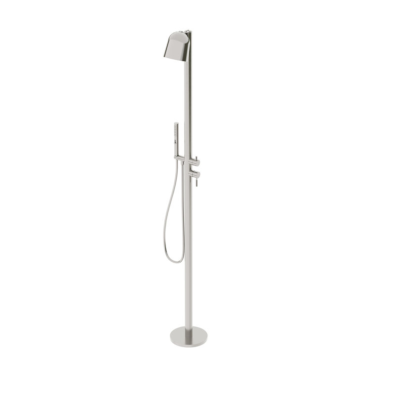 Douche d'extérieur lourde en acier inoxydable de 89 po H 316 avec douche à main à 3 fonctions