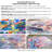Always On My Mind Washable Colourful Abstract Art Area Rug size 8'x10' with Non-Slipping Backing