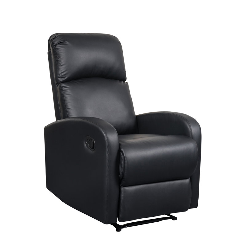 Fauteuil inclinable manuel moderne de 26 po de largeur Modern Home, Noir
