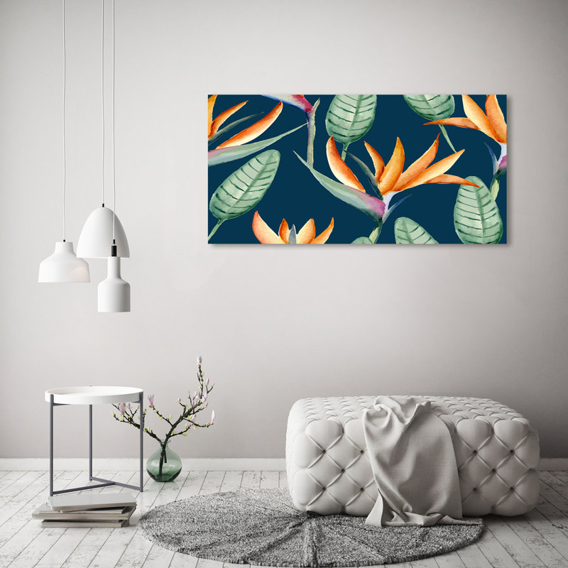 Royal Strelitzia 1 Piece Wrapped Canvas Wall Art