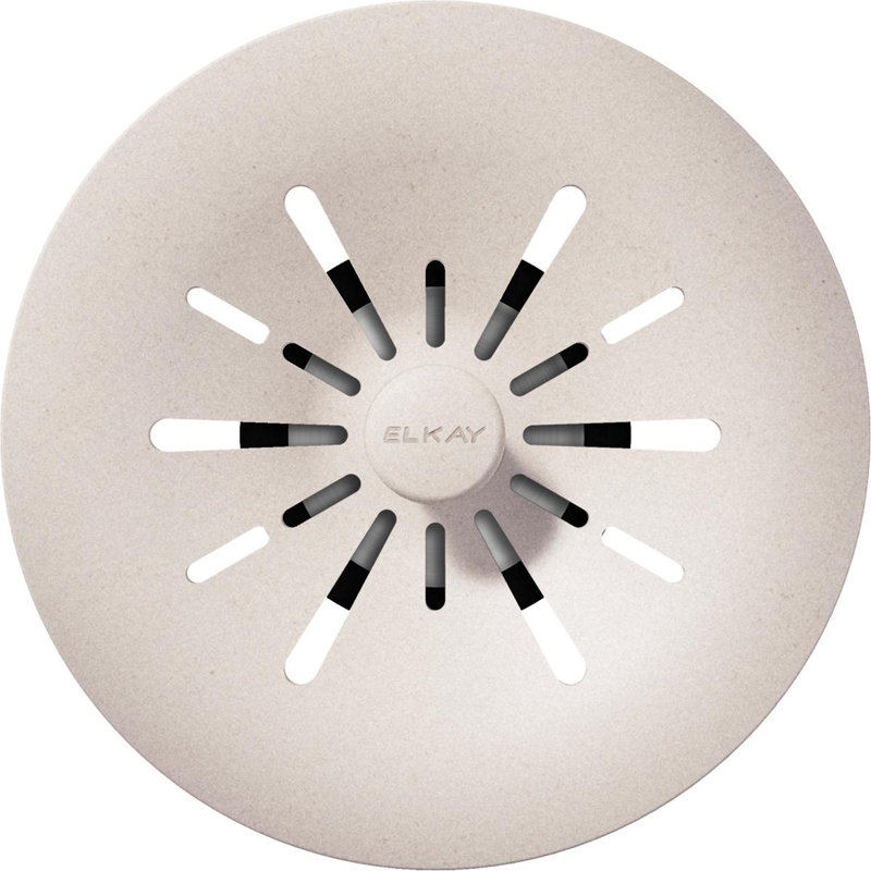 Perfect Removable Basket Strainer Kitchen Sink Drain, Bisque