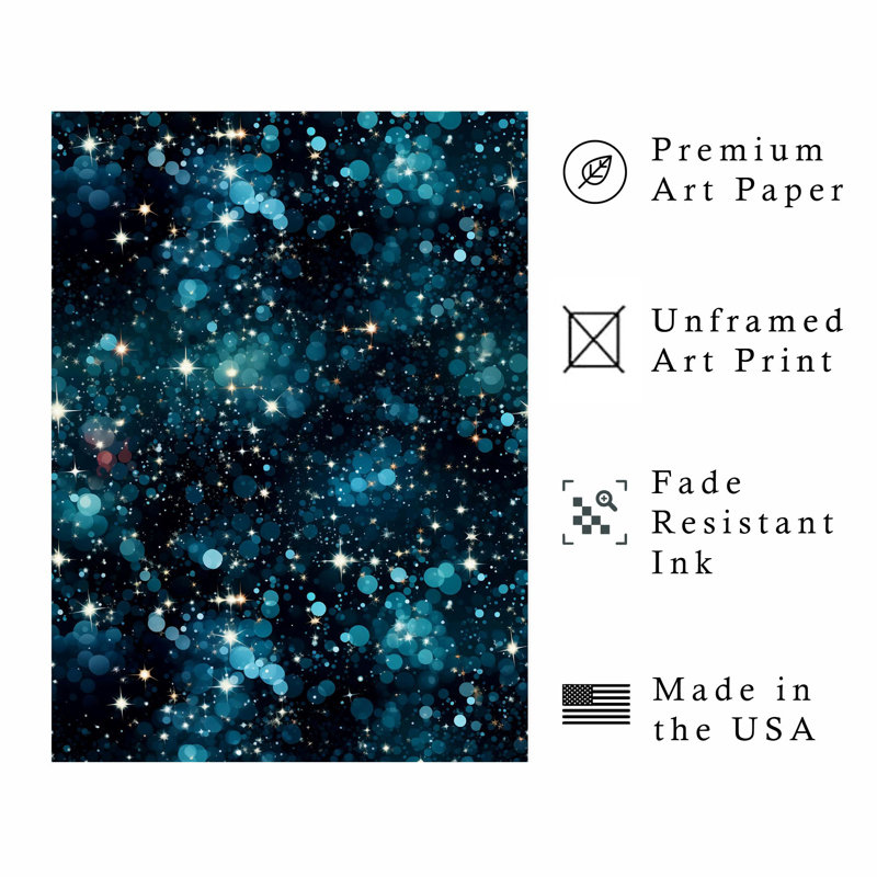«Abstract Myst Elegance III», reproduction d'art moderne sans cadre, H 10 po x l 8 po