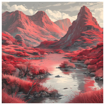 Housses de couette Red Mountain Landscape