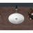 Ceramic Oval Undermount Bathroom Sink With Overflow