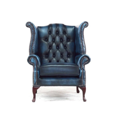 High Back Chesterfield Upholstered Wingback Chair