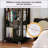 4-Tier All-Steel Rotating Bookshelf With 360° Wheels-1009076490