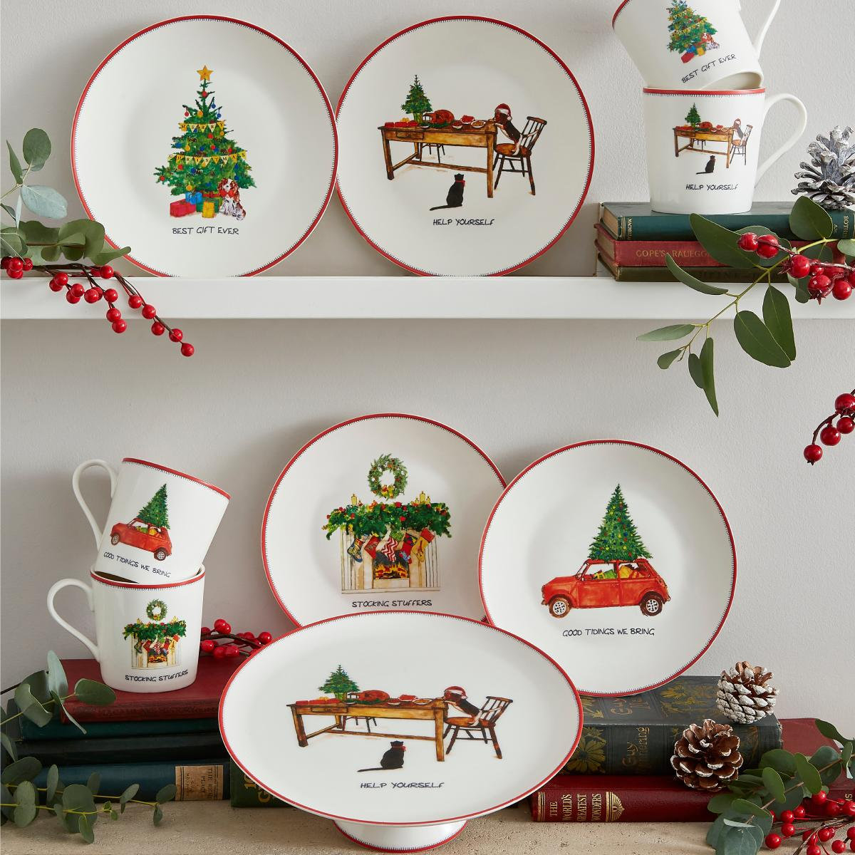 Kit Kemp Christmas 6" Appetizer Plate