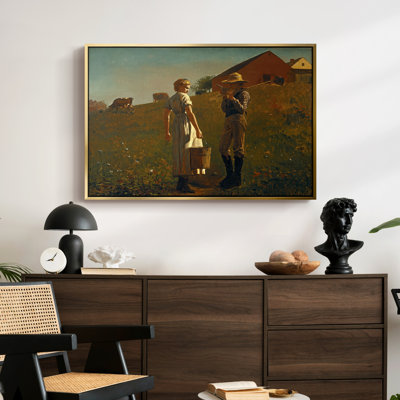 Réunion de tempérance, 1874 - Winslow Homer - Encadré sous verre acrylique, grand tableau pour salon