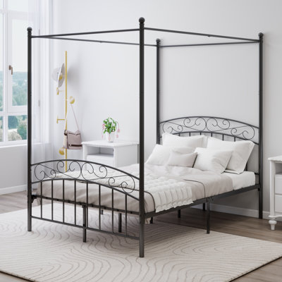 Metal Canopy Bed Frame by Latitude Run