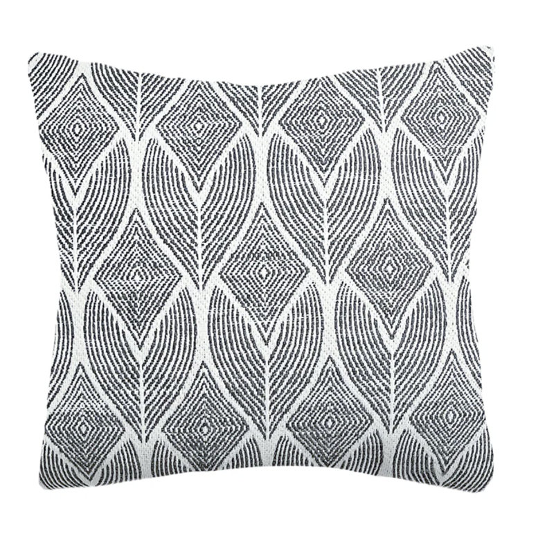 Square Indoor/Outdoor Pillow Cover & Insert, 16" x 16", Black