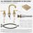 Widespread 2- Handle Bathroom Faucet with Metal Pop Up Drain-45127783