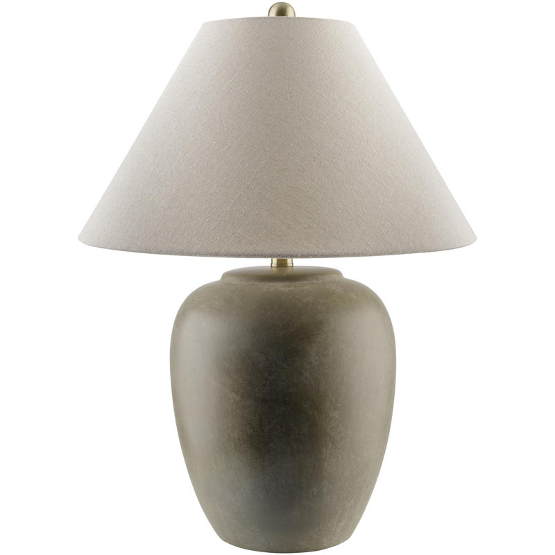 Eustacia Ceramic Table Lamp, Gray
