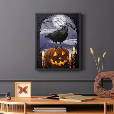 Midnight Magic I Framed Print - Solid Wood