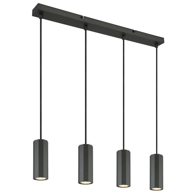 Alph 4 - Light Natural Pendant, Matte grey