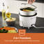 GEEPAS Rice Cooker with Steamer | Keep Warm Function | Automatic Cooking Non-Stick Inner Pot | Make Rice & Steam Healthy Vegetables | Includes Measuring Cup, Spatula & Tempered Lid-145420129