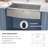 33 Inch Farmhouse Kitchen Sink Stainless Steel Single Bowl Sink Apron Front Farm Kitchen Sink