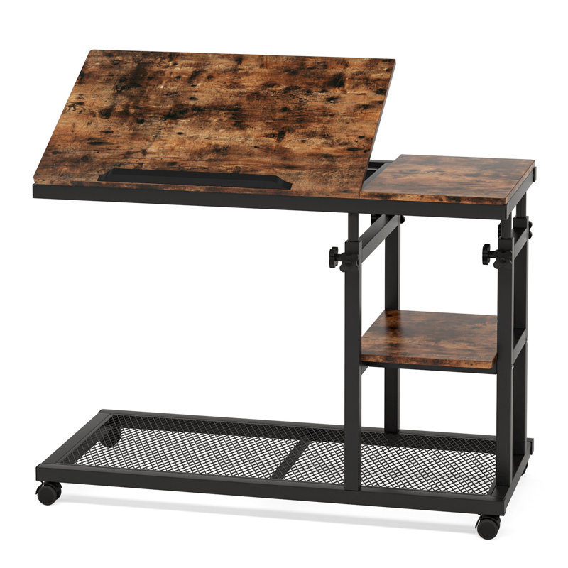 Petite table basse avec table de bout et table d'appoint, Brun