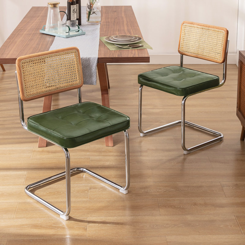 Aveon Upholstered Dining Chair, Olive Green