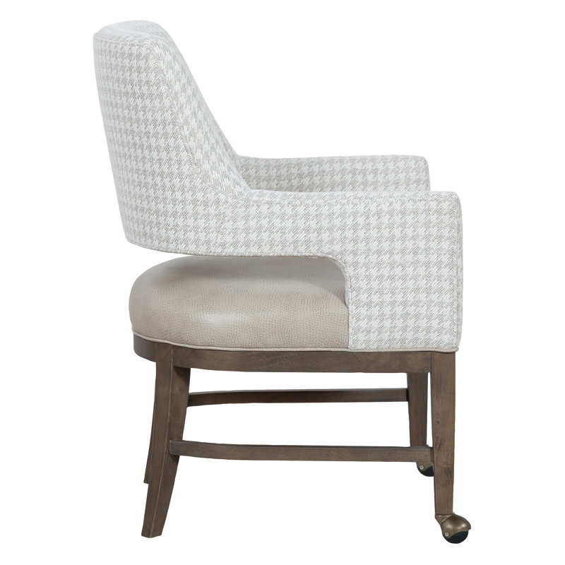 Josie Leather Grande Arm Chair, 1115 Saddle, Walnut