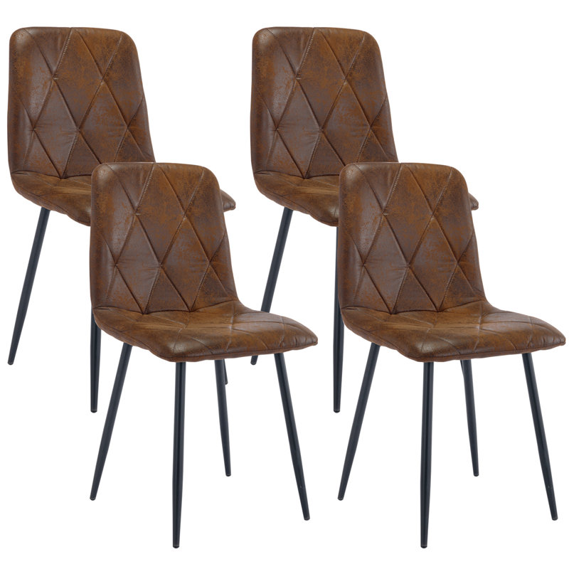 Abbie-Marie Upholstered Dining Chair, Brown
