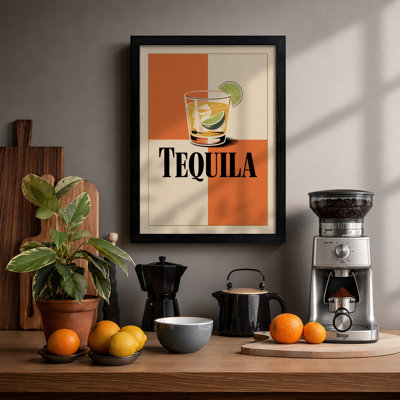 Tequila Retro - Framed Print
