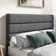 Elison Platform Bed with Fabric Upholstered Headboard and Wooden Slats