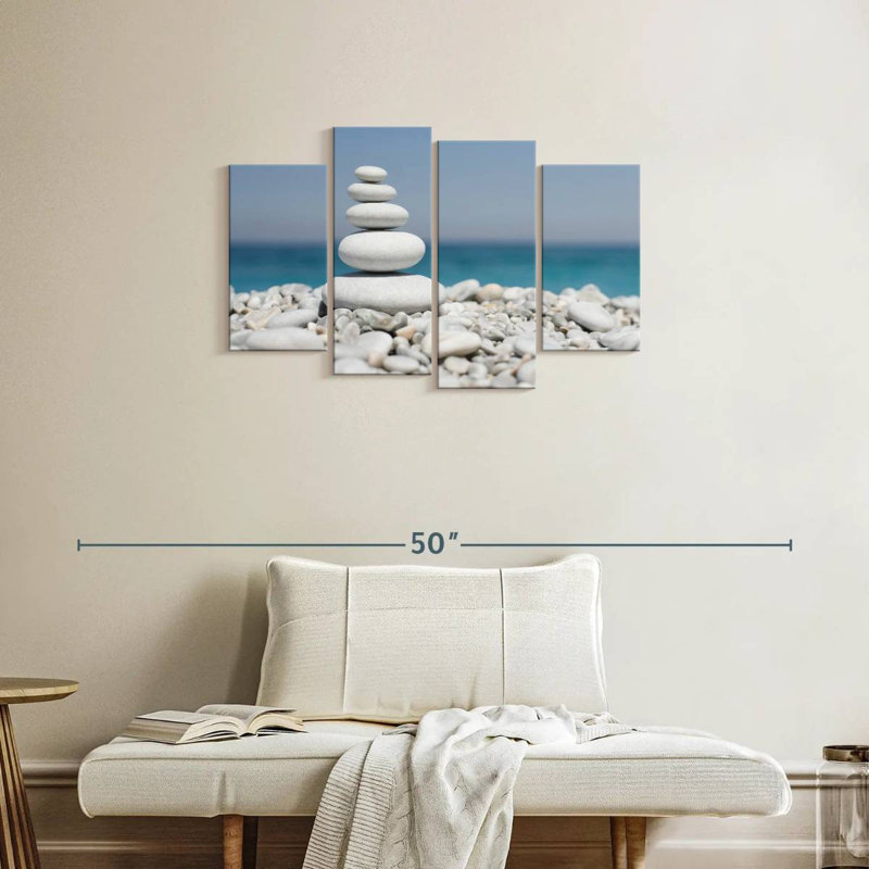 Pile de galets Kerrick près de la plage, H 22 po x l 36 po