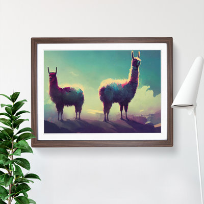 Llama Vol.2 Abstract - Single Picture Frame Print