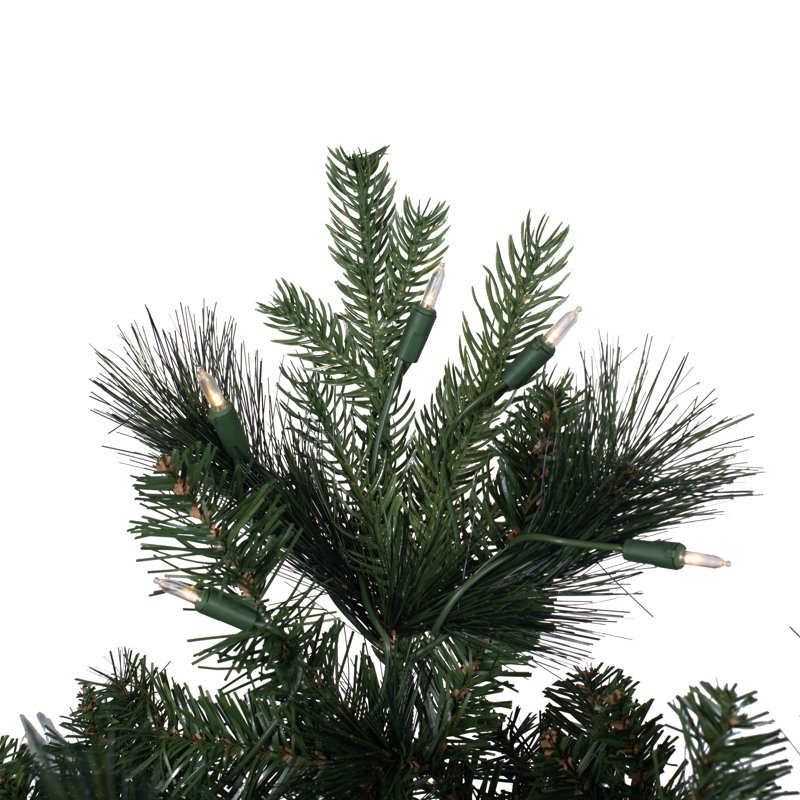 Lighted Artificial Spruce Christmas Tree, 7.5' H