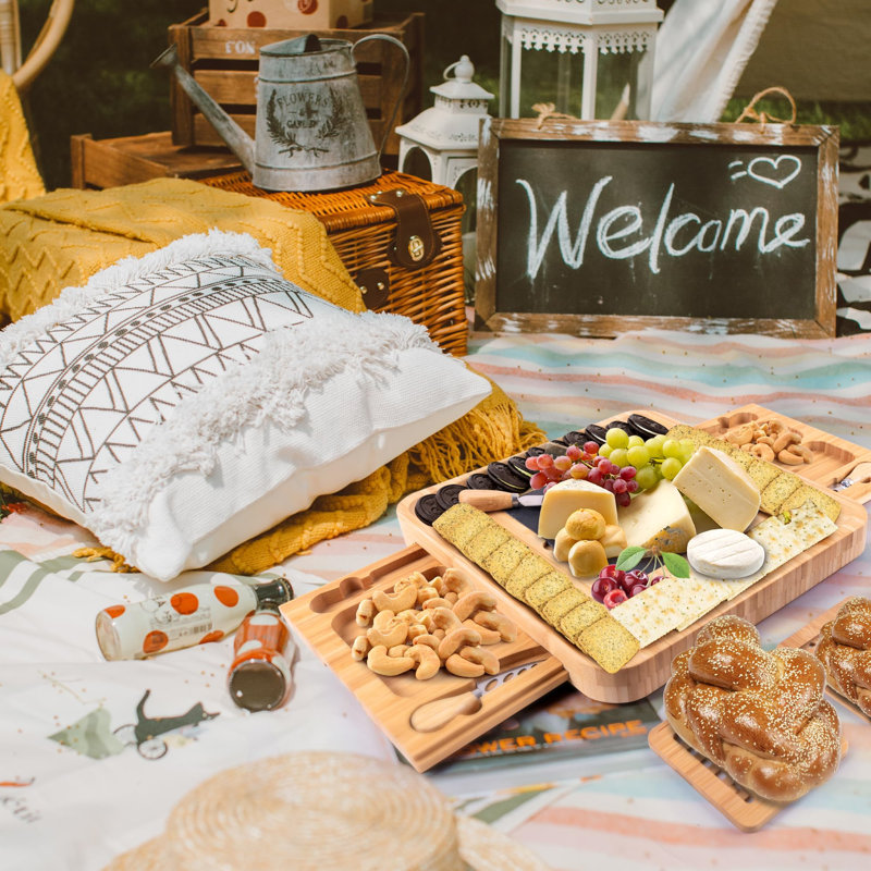 Gracie Oaks Adithri Bamboo Cheese Board