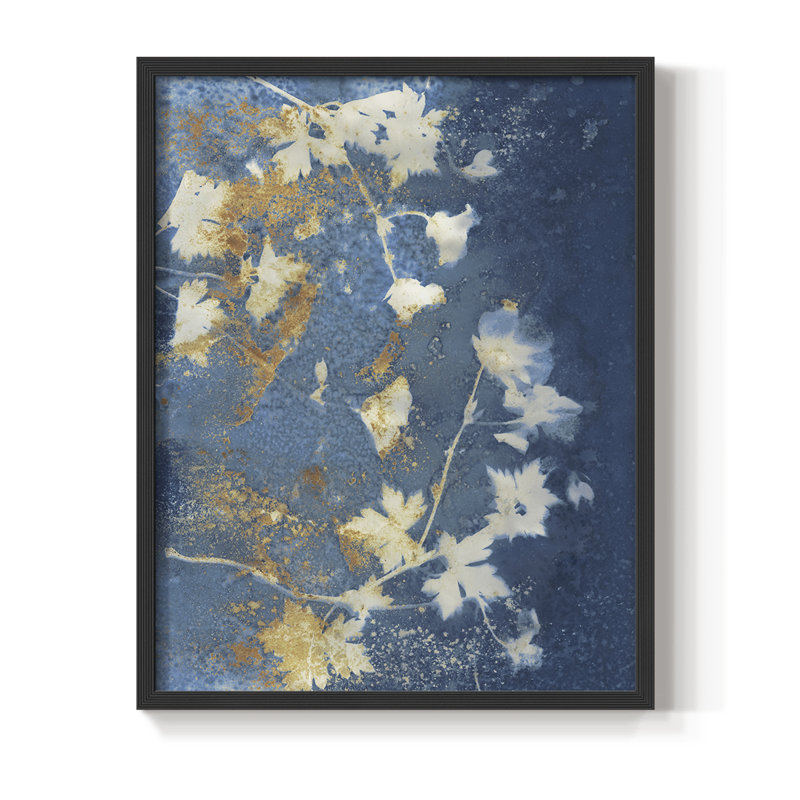 «Garden Glow I», reproduction encadrée - bois massif, Noir, H 20 po x l 16 po
