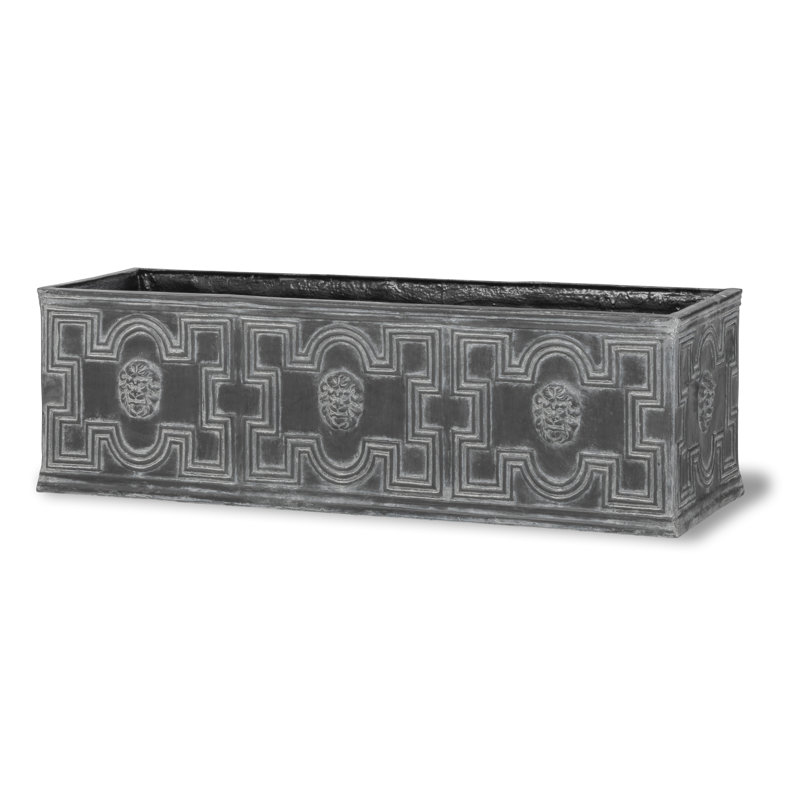 Handmade Pot Planter, 41cm H x 100cm W x 51cm D, Grey