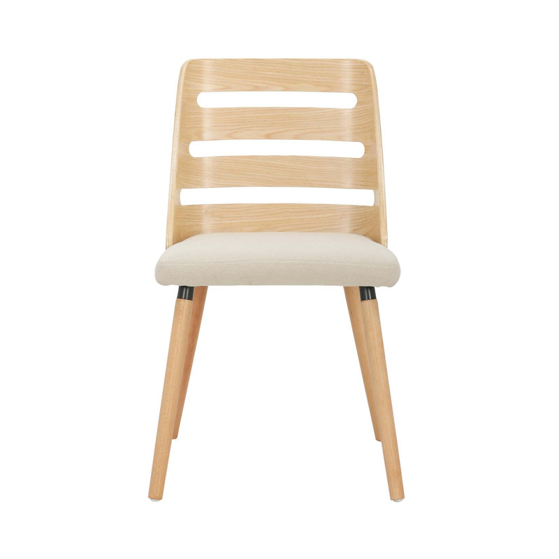 Chaise de salle à manger moderne Mid-Century avec structure en bois massif