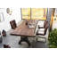 Solid Wood Top Metal Base Dining Table-88691726