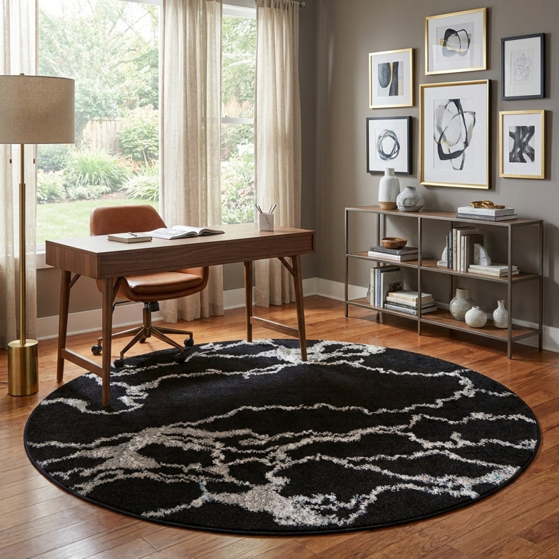 Tapis Hannah Raphaelle, Rond 5 pi 3 po
