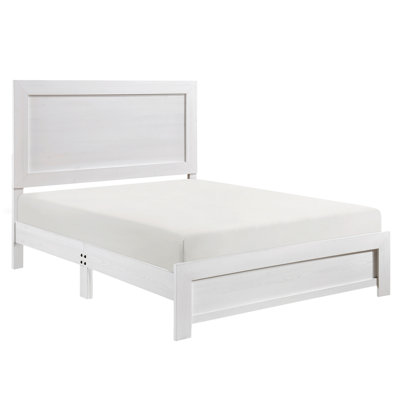 Lit double avec placage blanc, chambre à coucher, tête de lit, rails et sommier pour une chambre à coucher paisible et reposante en blanc, sommeil réparateur