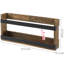 Doublewide Wall Mounted Magazine Rack