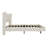 Modern Style Velvet Fabric Floating Bed Frame With LED Lights Wingback Upholstered Bed No Box Springs Needed, Size,-1710353285-1710353284