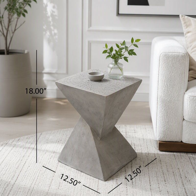Table d'appoint moderne, Gris clair