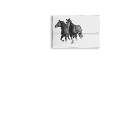 Plaque murale au galop, chevaux par Amy Carroll