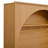 Farmhouse All-In-One Hall Tree With Adjustable Shelves, Retro Arched Entryway Storage Bench With 3 Cabinets, Wooden Coat Rack Organizer With 4 Golden Hooks For Mudroom, Hallway, Natural/Teak-585036499