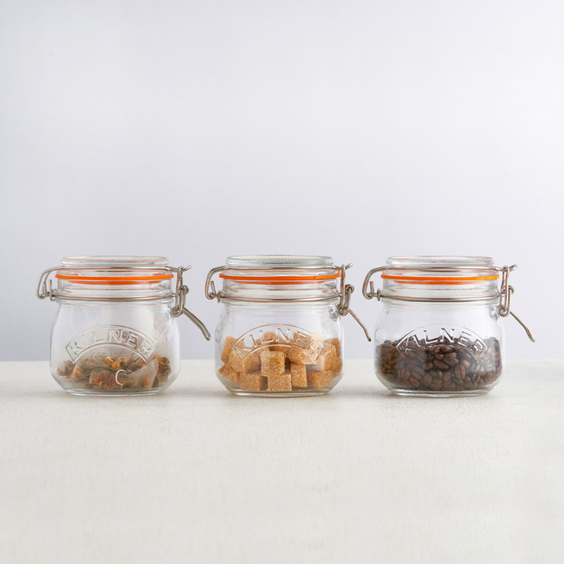 Kilner Clip Top Round Jar 0.5L, 6