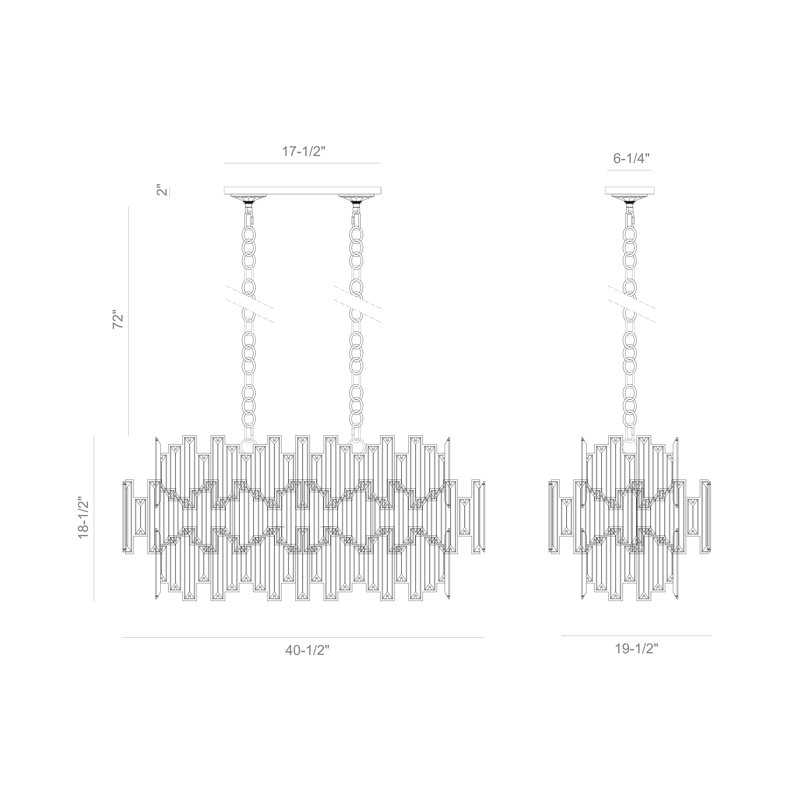 Vienna 16 - Light Dimmable Round / Oval Chandelier