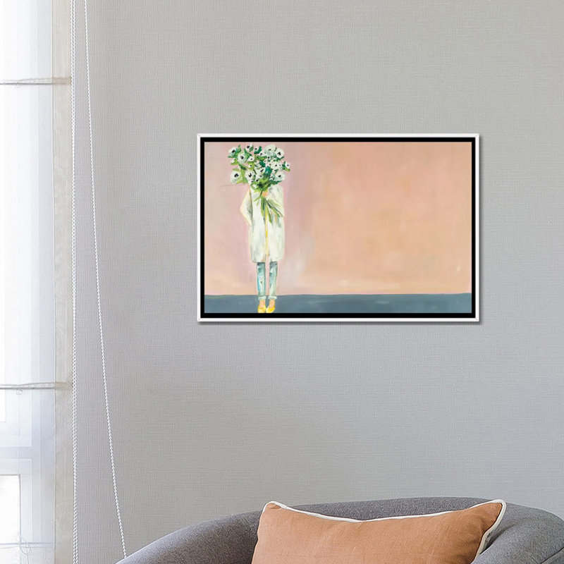 «Anemone» par Meredith Steele - reproduction d'art, H 18 po x l 26 po x P 1,5 po, Toile blanche encadrée