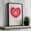 «Pink Love Heart I» par Garima Dhawan, reproduction d'art-2047188206-2047188207-2047188184