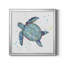 Bulle bleue tortue II - peinture sur toile encadrée-1592899468-1592899471