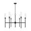 Lustre noir mat 6 lumières Esme-123223102