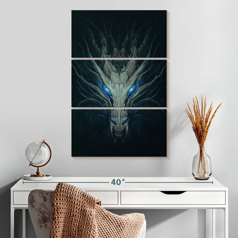 Kelan Blue Eyed Dragon, 32" H x 20" W