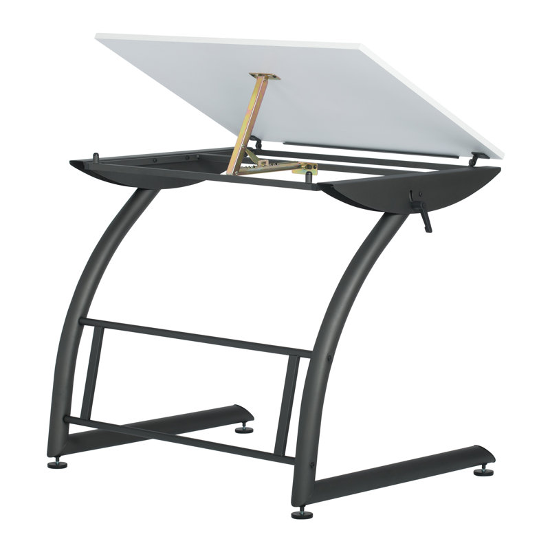 TriFlex White Adjustable Height Craft and Drawing Desk